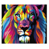 Chromatic Lion Digital Oil Hand Painting Wall Home Decor