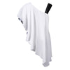 One Shoulder Butterfly Asymmetric T-Shirt