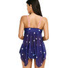 Stars Print Patriotic American Flag Skirted Tankini