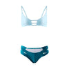 Sexy Solid Spaghetti Strap Bikini Two-piece Suits