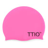 TTIO Unisex Fluorescent Swimming Cap Elastic Silicone Hat