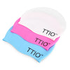 TTIO Unisex Fluorescent Swimming Cap Elastic Silicone Hat
