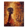 Girl with Umbrella DIY Digital Oil Hand Painting Wall Decor