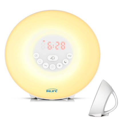 JW - 6640 Inlife Sunrise Simulation Wake Up Light Natural Sound