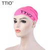 TTIO Unisex Fluorescent Swimming Cap Elastic Silicone Hat