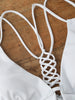 Lace Up Hollow Out Swimwear