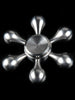 Flower Shape Fidget Spinner Stainless Steel Stress Relief Gyro