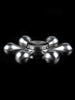 Flower Shape Fidget Spinner Stainless Steel Stress Relief Gyro