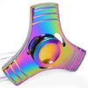 Fiddle Toy Colorful Triangle Fidget Metal Spinner