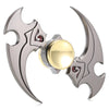 Two-leaf Spinning Blade Zinc Alloy Fidget Spinner Stress Relief Toy Relaxation Gift for Adults