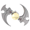 Two-leaf Spinning Blade Zinc Alloy Fidget Spinner Stress Relief Toy Relaxation Gift for Adults