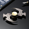 Two-leaf Spinning Blade Zinc Alloy Fidget Spinner Stress Relief Toy Relaxation Gift for Adults
