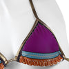 Women Halter Neck High Waist Bikini Suit with Pad