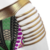 Women Halter Neck High Waist Bikini Suit with Pad