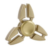 Trilateral Zinc Alloy Hand Spinning Finger Toy