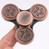 Fiddle Toy Flower Pattern Fidget Metal Spinner