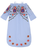 Flare Sleeve Cami Floral Embroidered Dress