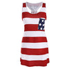 American Flag Bowknot Patriotic Racerback Tank Dress