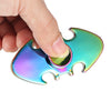 Colorful Two-wing Zinc Alloy Fidget Spinner Bat Shape Funny Stress Reliever Relaxation Gift