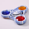 Colorful Fake Crystal Embellished Focus Toy Fidget Spinner Gyro