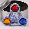 Colorful Fake Crystal Embellished Focus Toy Fidget Spinner Gyro
