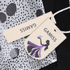 Fashionable Three Quarter Sleeve Collarless Dot Print Chiffon Women Cardigan