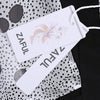 Fashionable Three Quarter Sleeve Collarless Dot Print Chiffon Women Cardigan