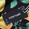 Trendy 2pcs Round Neck Sleeveless Print Crop Top Sheathy pants for Ladies