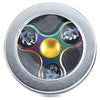 Tri-wing Skull Fire Rainbow Zinc Alloy ADHD Fidget Spinner Stress Relief Product Fidgeting Toy for Adults