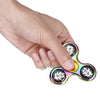 Tri-wing Skull Fire Rainbow Zinc Alloy ADHD Fidget Spinner Stress Relief Product Fidgeting Toy for Adults