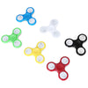 Multi-color Push Button LED Tri-wing ABS Fidget Spinner with Three Flashing Modes Funny Stress Reliever Adult Fidgeting Toy