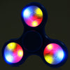 Multi-color Push Button LED Tri-wing ABS Fidget Spinner with Three Flashing Modes Funny Stress Reliever Adult Fidgeting Toy