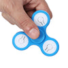Multi-color Push Button LED Tri-wing ABS Fidget Spinner with Three Flashing Modes Funny Stress Reliever Adult Fidgeting Toy