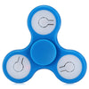 Multi-color Push Button LED Tri-wing ABS Fidget Spinner with Three Flashing Modes Funny Stress Reliever Adult Fidgeting Toy
