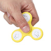 Multi-color Push Button LED Tri-wing ABS Fidget Spinner with Three Flashing Modes Funny Stress Reliever Adult Fidgeting Toy