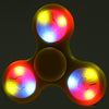 Multi-color Push Button LED Tri-wing ABS Fidget Spinner with Three Flashing Modes Funny Stress Reliever Adult Fidgeting Toy