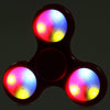 Multi-color Push Button LED Tri-wing ABS Fidget Spinner with Three Flashing Modes Funny Stress Reliever Adult Fidgeting Toy