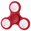 Multi-color Push Button LED Tri-wing ABS Fidget Spinner with Three Flashing Modes Funny Stress Reliever Adult Fidgeting Toy