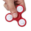 Multi-color Push Button LED Tri-wing ABS Fidget Spinner with Three Flashing Modes Funny Stress Reliever Adult Fidgeting Toy