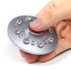 Faux Diamond UFO Saucer Shape Fidget Metal Spinner