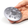 Faux Diamond UFO Saucer Shape Fidget Metal Spinner