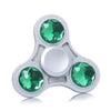 Zinc Alloy Fidget Toy Finger Spinner with Faux Crystal