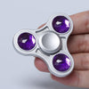 Zinc Alloy Fidget Toy Finger Spinner with Faux Crystal