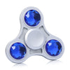 Zinc Alloy Fidget Toy Finger Spinner with Faux Crystal
