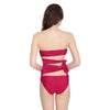 Sexy Spaghetti Strap Hollow Out Tie Pad Women Swimsuit