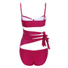 Sexy Spaghetti Strap Hollow Out Tie Pad Women Swimsuit