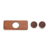 DIY Square Walnut Hand Spinner Steel Bearings Finger Toy