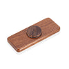 Square Walnut Hand Spinner Steel Bearings Finger Toy