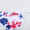 Sexy Halter Neck Hollow Out Print Low Waist Women Bikini