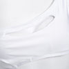 Sexy One Shoulder Hollow Out Pad Women Swimsuit